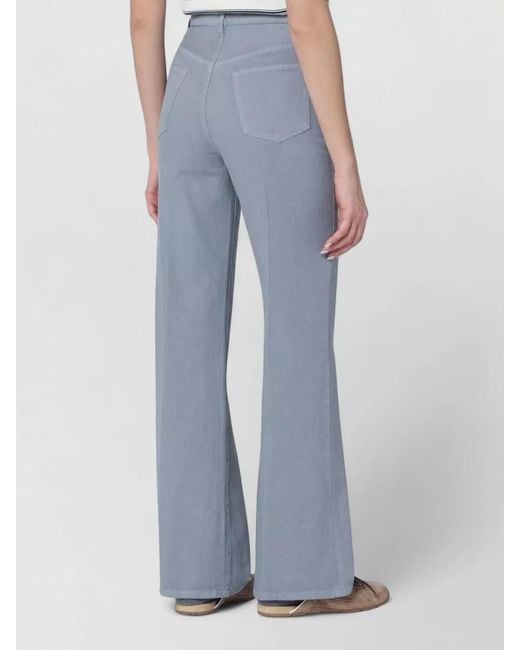 A.P.C. Blue Wide-Leg Trousers