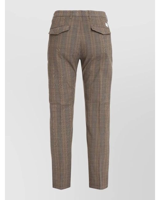 Department 5 Gray Stretch Cotton Chinos Belt Loops Pockets for men