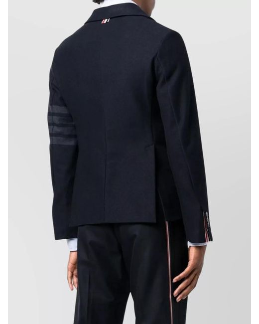Thom Browne Blue Cotton Cropped Blazer for men