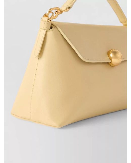 Furla Natural Shoulder Bag Structured Shape Top Handle Strap