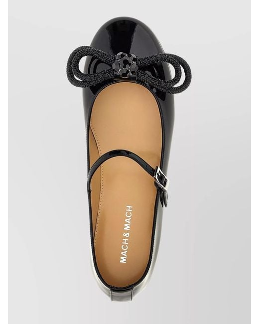 Mach & Mach Multicolor Double Bow Ballet Flats