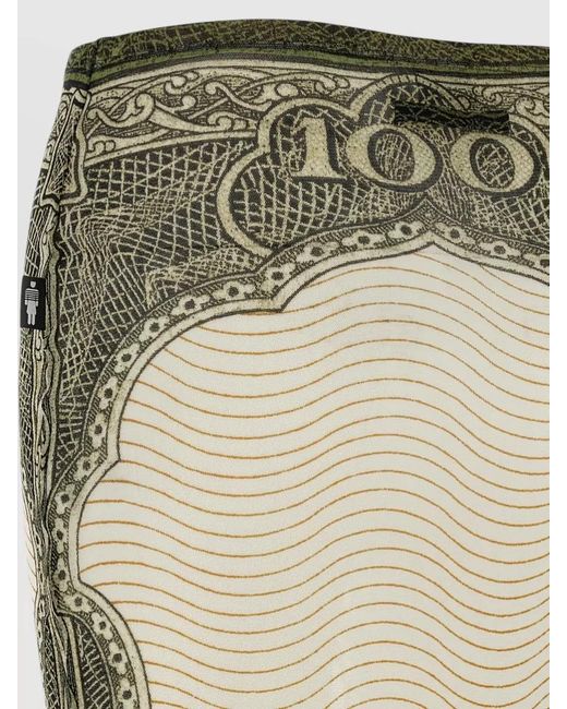 Jean Paul Gaultier Green Printed Fitted Skirt