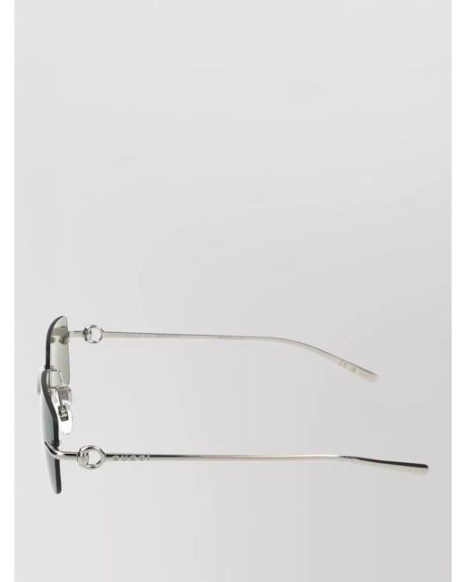 Gucci Green Sunglasses Gg1703S 002 Rimless Rectangular Metal for men