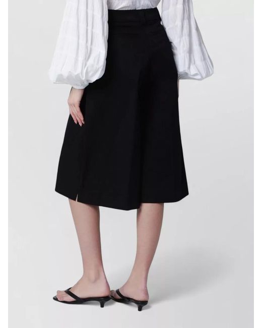 Thelatest Black Tailored Shorts Back Pockets Belt Loops