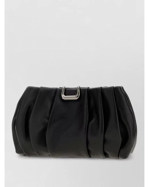 Brunello Cucinelli Black Leather Clutch Bag Gender Occasion Texture