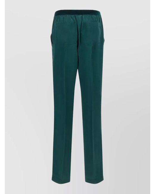 Tom Ford Green Silk Lounge Trousers Two Back Pockets