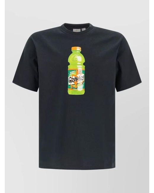 Gramicci Blue Quencher Graphic Crew Neck Short Sleeve T-Shirt for men