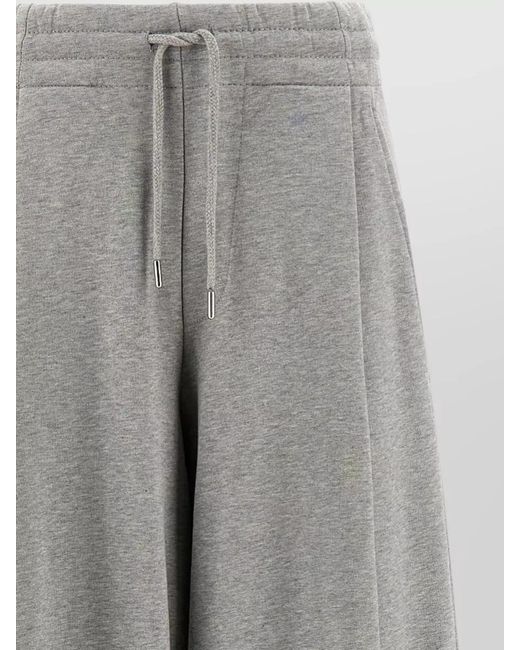 Dries Van Noten Gray Straight-Leg Trousers