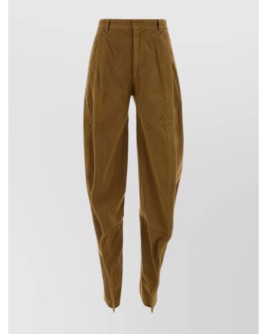 Y. Project Natural Velvet Tapered Trousers