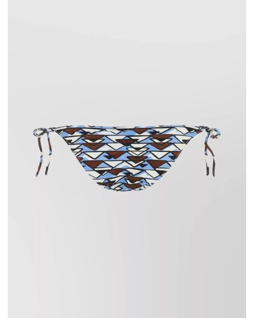 Prada Metallic Printed Bikini Bottom