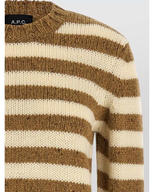 A.P.C. Metallic Striped Wool Jumper