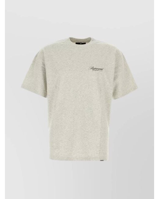 Represent White Owners Club Graphic Print Cotton T-Shirt for men