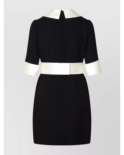 Dolce & Gabbana Black Silk Blend Mini Dress
