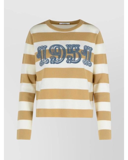 Max Mara Metallic Virgin Wool Sweater