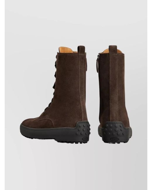 Tod's Brown Suede Ankle Boots