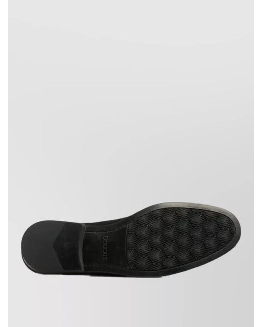 Doucal's Black Suede Loafers for men