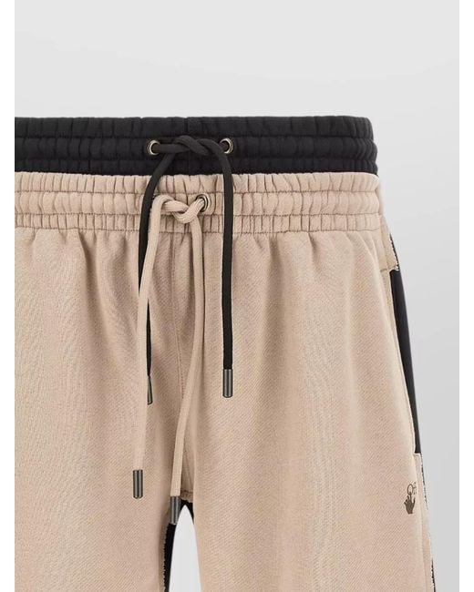Off-White c/o Virgil Abloh Natural Arrow Overlap Skate Bermuda Shorts for men