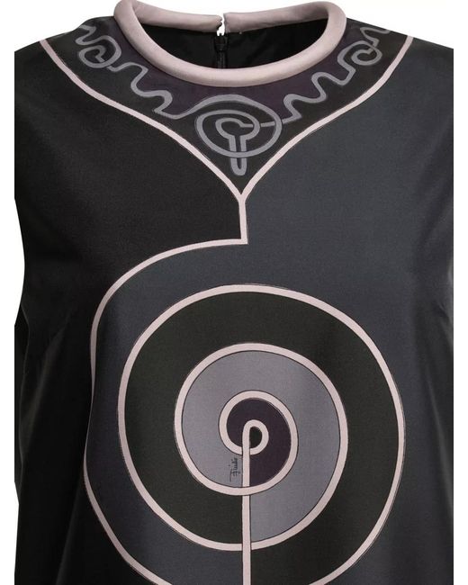 Emilio Pucci Black Astro Mini Dress