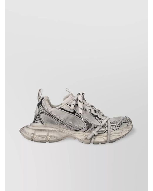 Balenciaga Metallic Triple Xl Mesh Low-Top Sneakers