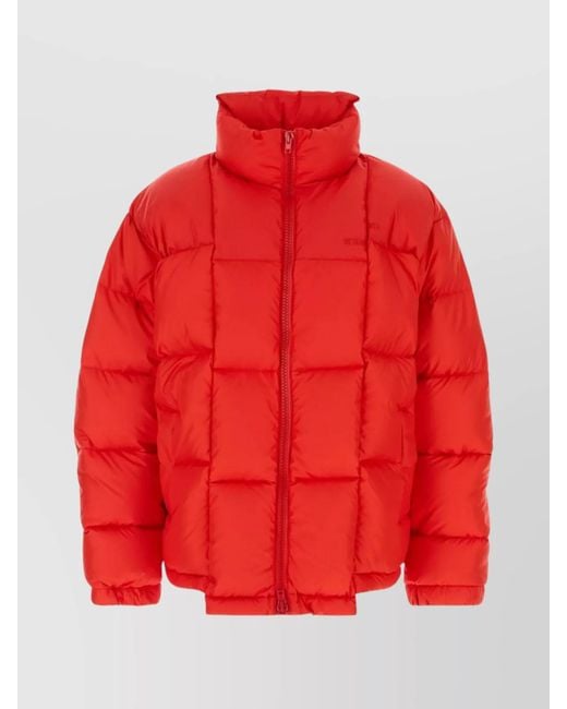 Vetements Red Down Puffer Jacket for men