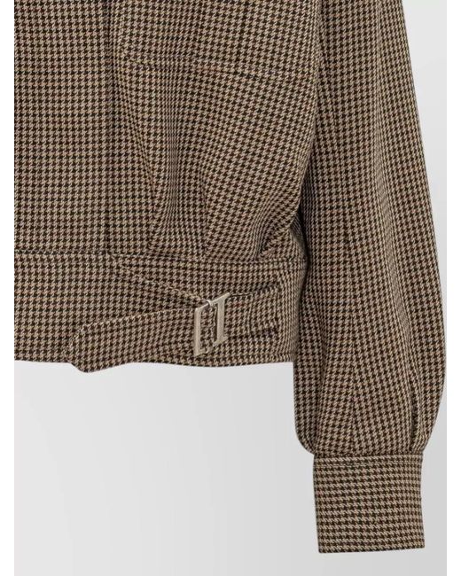 Seafarer Brown Virgin Wool Single Breasted Coat