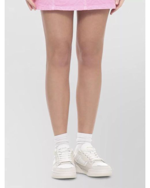 Casablanca Pink Monogram Mini Skirt