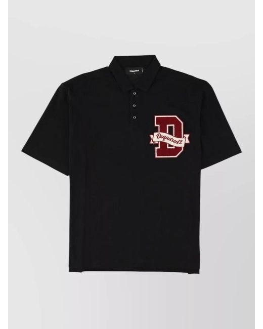 DSquared² Black Polo Shirt for men