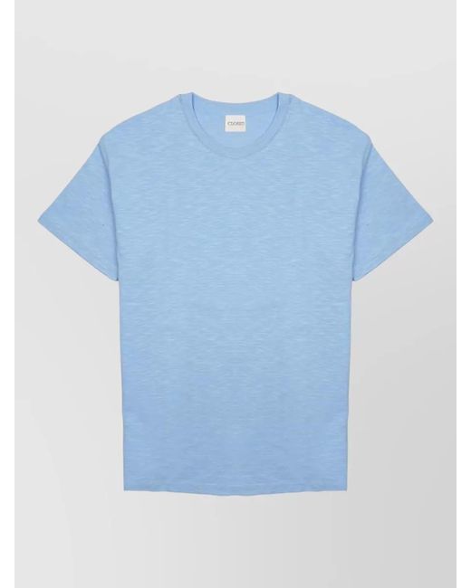 Closed Blue Cotton T-Shirt for men