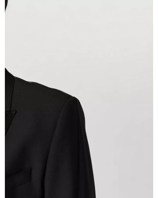 Dolce & Gabbana Black Single-Breasted Blazer for men