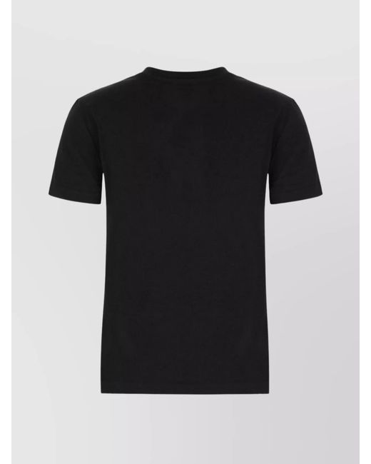 Dolce & Gabbana Black Crystal-Embellished Cotton Short-Sleeve T-Shirt for men