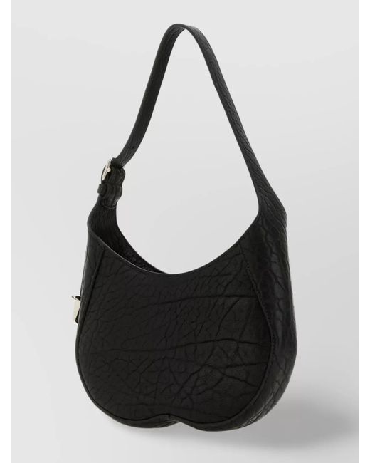 Burberry Black Small Calf Leather Shoulder Bag
