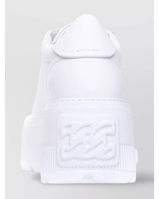 Casadei White Leather Nexus Low-Top Sneakers