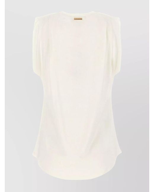 Michael Kors White Sleeveless T-Shirt