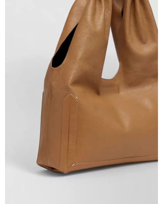 Maison Margiela Brown Medium Tote Bag Soft Structure Handles