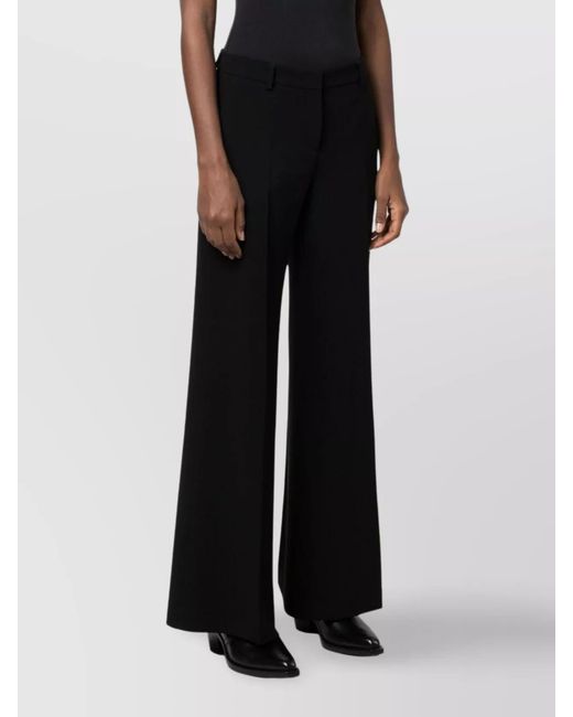 Alberto Biani Black Flared Tailored Trousers