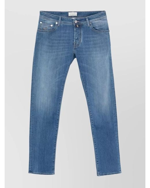 Jacob Cohen Blue Slim Fit Denim Trousers for men
