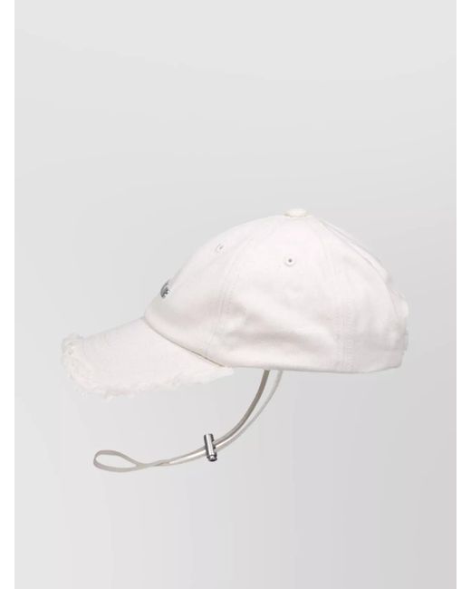 Jacquemus White La Casquette Artichaut Cotton Cap