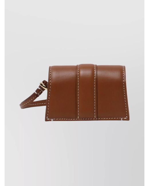 Jacquemus Brown Le Bambino Leather Clutch Bag