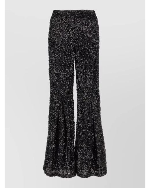 Le twins Black Moni High Waist Flared Sequin Pants