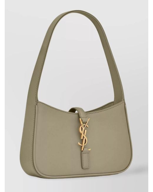 Saint Laurent Green Le 5 À 7 Mini Leather Shoulder Bag