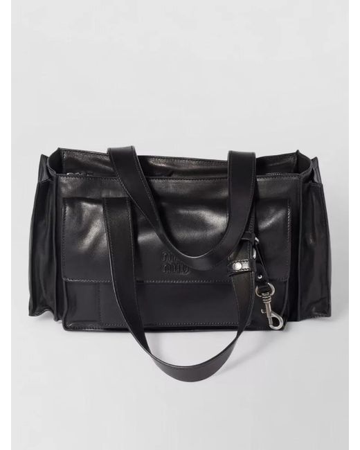 Miu Miu Black Na Shoulder Bag