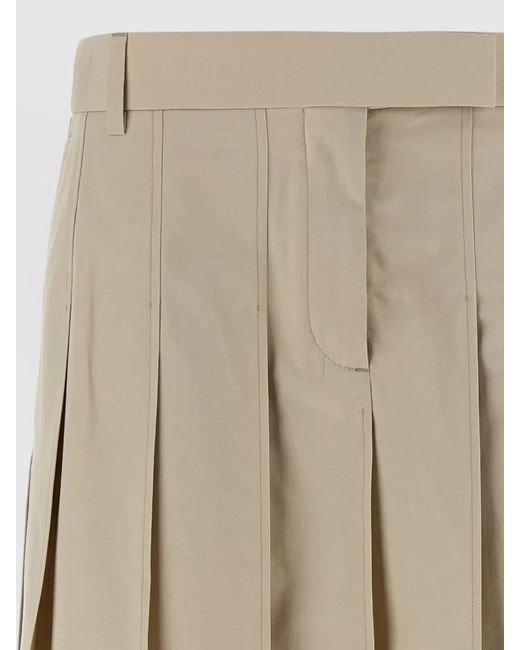 Thom Browne Natural Pleated Skirt
