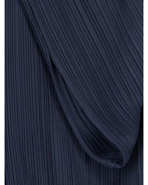 Giorgio Armani Blue Wide-Leg Trousers