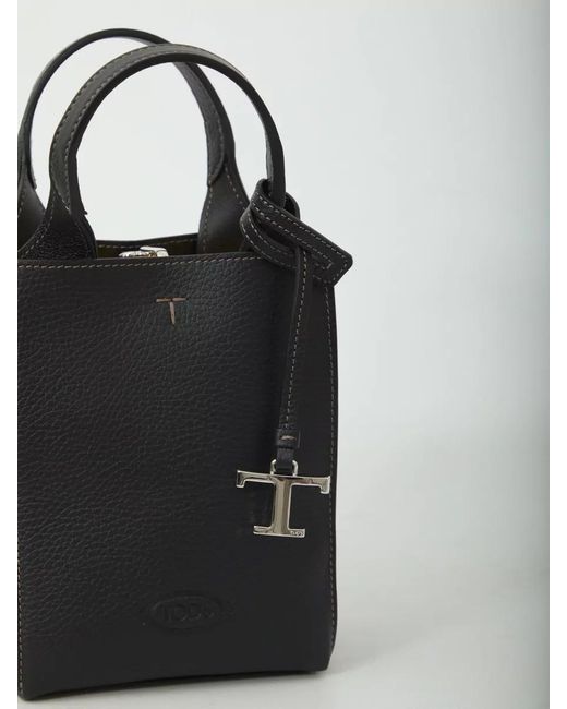 Tod's Black Micro Leather Mini Bag Shoulder Strap Handles