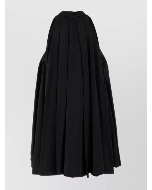 Loewe Black Satin Mini Dress