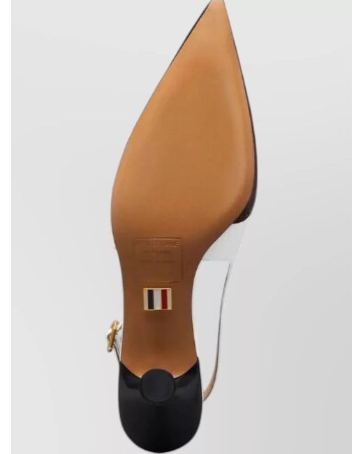 Thom Browne Multicolor Slingback Pumps Kitten Heel Pointed Toe
