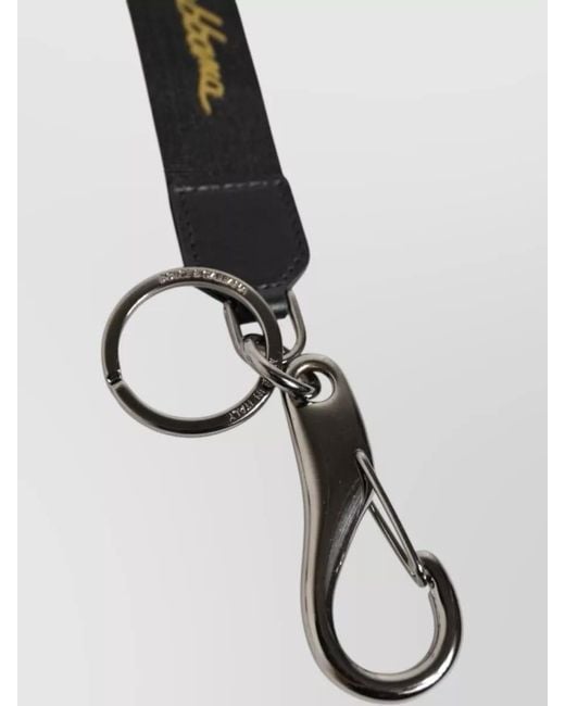Dolce & Gabbana White Dg Logo Polyester Nylon Keychain for men