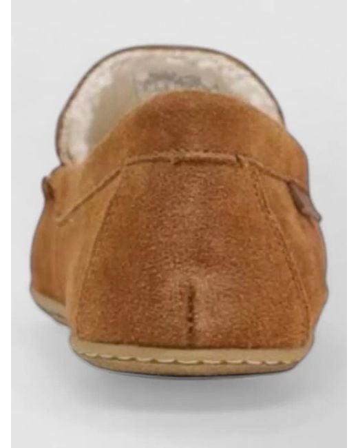 Ralph Lauren Brown Suede Leather Slippers for men