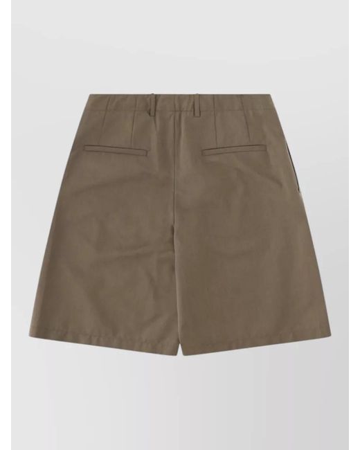 Our Legacy Natural Virgin Wool Cotton Relaxed-Fit Chino Shorts for men