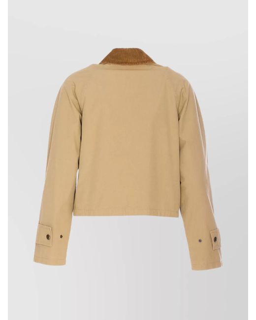 Burberry Natural Organic Cotton Cropped Jacket